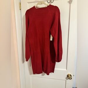 Anthropologie size large red dress with tags